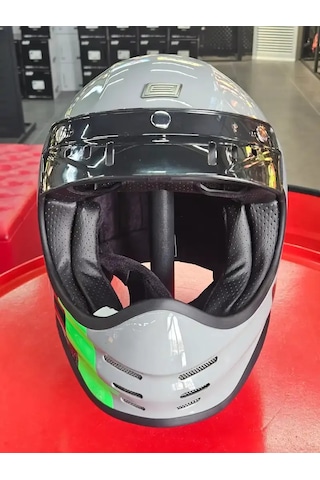 Virgo Dany Kapalı Kask Gri