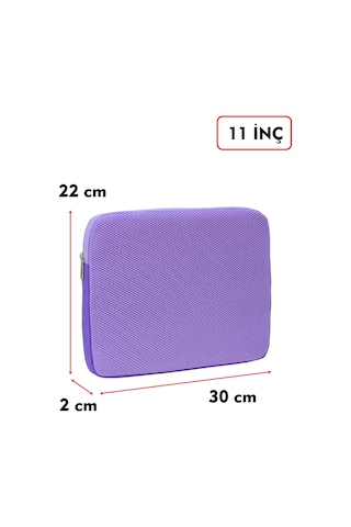 Dada Ultra Hafif 125gr Lila Renk File Tablet Kılıfı 10"-11" inç Air Darbe Emici Korumalı Unisex