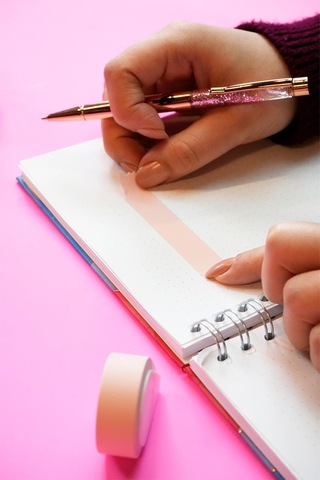 Yapışkanlı Kağıt Bant 15mm X 5m Pembe