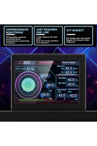 E24127w 3,5 İnç Ips Monitör Ekran Bilgisayarlar Monitör Cpu