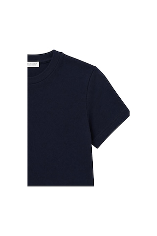 Mixray 2100 Kadın Slim Fit Bisiklet Yaka Soft Basic T-shirt Lacivert