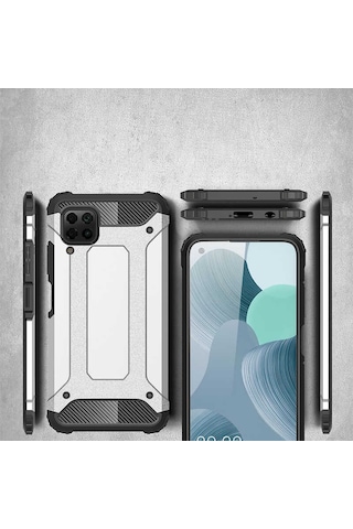 Huawei P40 Lite Kılıf Crash Zırh Silikon Kılıf 001