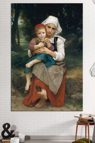 William Bouguereau Breton Brother and Sister Kardeşler Kanvas Tablo 120 x 80