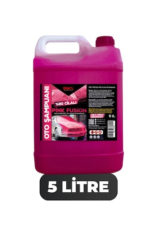 %90 Cilalı Pink Fusion Oto Şampuanı 5 Lt %90 Cilalı Pink Fusion Oto Şampuanı 5 Lt