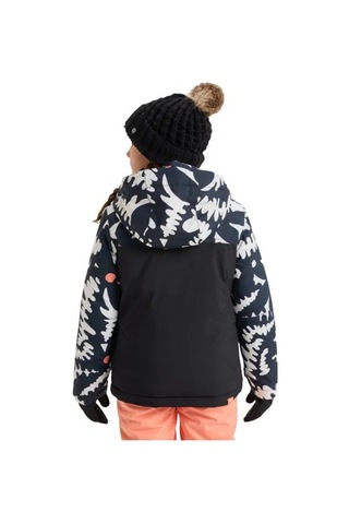 Roxy Galaxy Gırl Jk Kız Çocuk Anthracite - Plaid 2 Snowboard Ceketi Ergtj03200-6457 Siyah