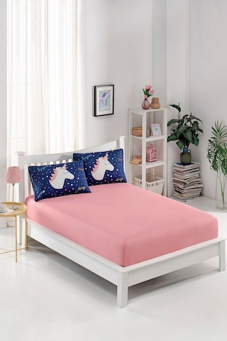 Pes Lastikli Çarşaf Seti Çift Kişilik Magicunicorn Laci Laci