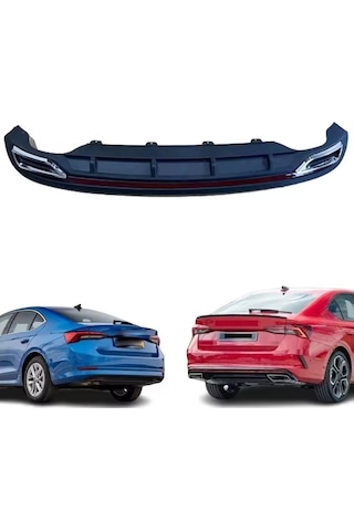 Autogp Skoda Octavia Arka Tampon Difüzörü Amg Model 2020+ Agp-bgr-12121