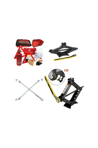 Trafik Seti kriko bijon Anahtarı 3lü Full Set Yönetmeliğe Uygun