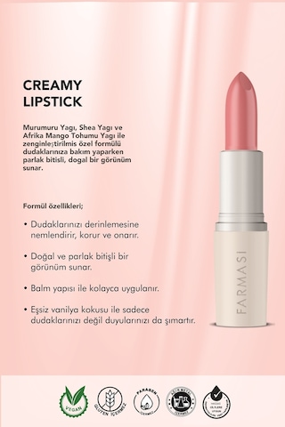 Farmasi Creamy Lipstick 04 Plush Blush