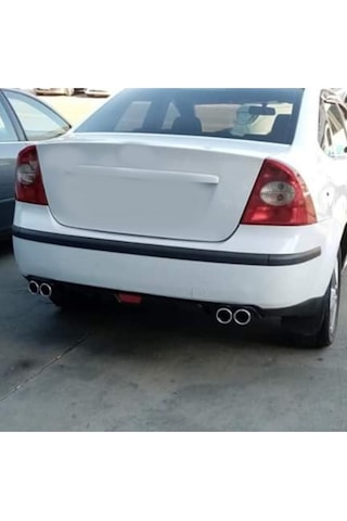 Ford Focus 2 Uyumlu Body Kit Difüzör 4 Çıkış Siyah Yuvarlak