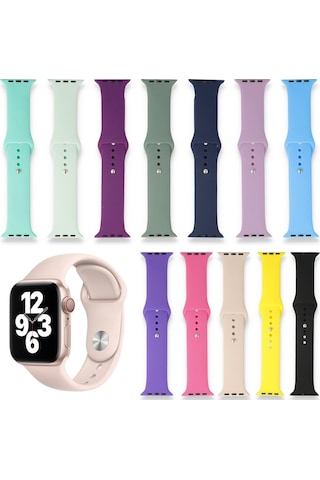 Fitcase Apple Uyumlu Watch Klasik 38 MM / 40 MM Silikon Kordon (507677328)