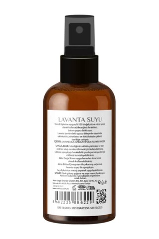 Akita Doğal Yağı Alınmamış Cam Şişe Lavanta Suyu 100 ML