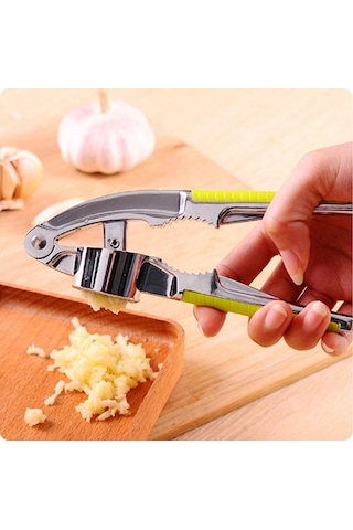 Sones Çok İşlevli Paslanmaz Çelik Sarımsak Presleri Sarımsak Sıkma Aleti Kırıcı Sarımsak Zencefil Rende Fındık Kırıcı Mutfak Aleti