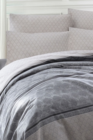 Enlora Home Pike Seti Baskılı Tek Kişilik Creative Gri