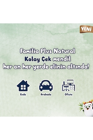 Familia Plus Natural Çek Al Mendil 150li 18 Paket X 150 Yaprak