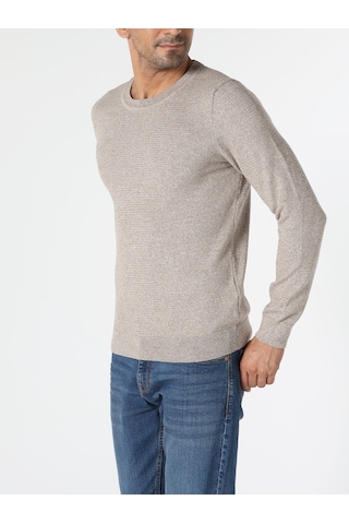 Colin's Regular Fit Bisiklet Yaka Erkek Bej Kazak CL1046786_Q1.V2_BME
