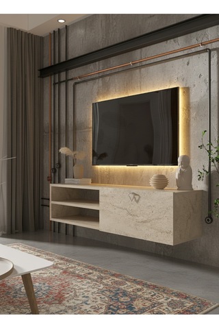 Resital Tv Ünitesi S1246-8 Traverten Traverten