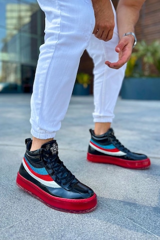 Ch973 - Majesty Kt Erkek Bot Sıyah Çok Renkli