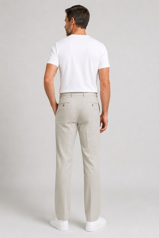 Bihan Store İlksar Klasik Kesim Tencel Karışımlı Kumaş Erkek Pantolon - Y26-9955- Taş