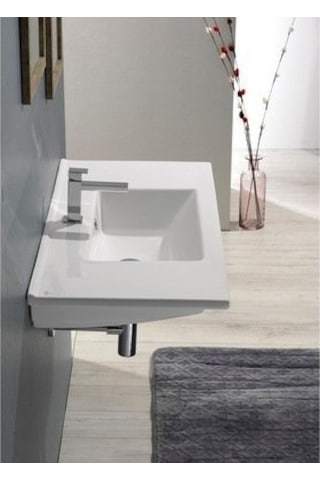 Turkuaz Seramik Arte Etajerli 75x45 cm Lavabo