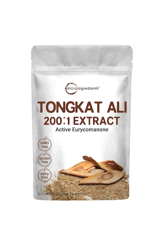Micro Ingredients Tongkat Ali 200:1 Extract Powder 100 Gr - 200 Servis