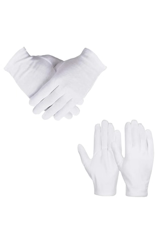 Midex Cgl-1213 Beyaz Bez Klarnet Eldiveni