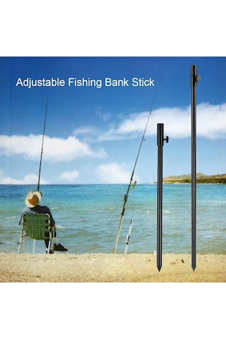 Xiyyadms Alüminyum Alyuminyum 34-56cm Uzatılabilir Balık Tutucu, Evrensel Işık Alarmı Uyumlu, Sabit Konumlandırma Için Konik Uçlu, Pratik Balıkçılık Aksesuarı