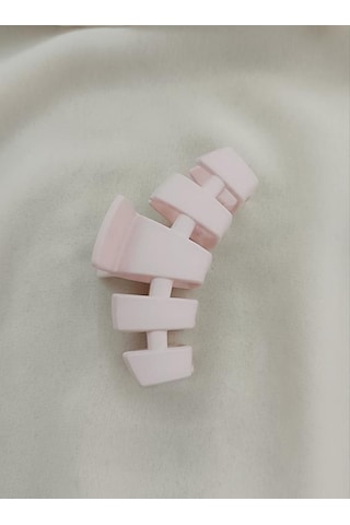 Mandal Toka Saç Aksesuarı 9 Cm İthal Ürün Saç Tokası Renk Açık Pembe Krem