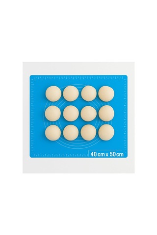 Silikon Hamur Matı 40x50 Cm - Ölçülü Kaymaz Yapışmaz Mutfak Matı Çok renkli
