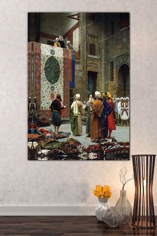 Jean Leon Gerome Halı Tüccarı Kanvas Tablo