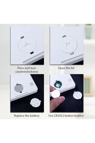 My Topped Mini Beyaz Dijital Oda Termometre Nemölçer -10c/70c, %20-99% Rh, Pil Dahil