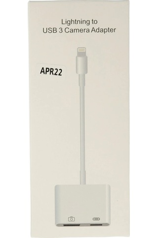 Newface Apr22 Apple, Uyumlu iPhone Otg 2in1 Semeglbl - 9 - Beyaz