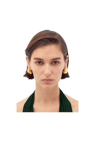 Çlk Accessories Bottega Gözyaşı Damlası Damla Küpe Küçük Altın
