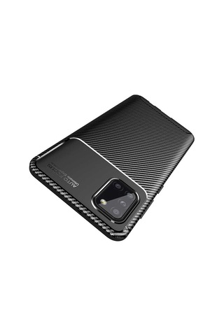 Galaxy Uyumlu A31 Kılıf Zore Negro Silikon Kapak Kahverengi
