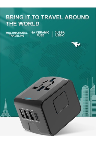 Leezsing "4 Portlu Hızlı Şarj Cihazı: Usb-c Dahil, 5 Cihaz Aynı Anda Şarj"