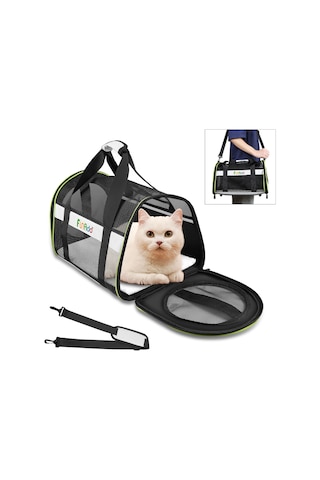 Cbtx Funadd Pet Seyahat Taşıma Çantası Omuz Katlanabilir Tote Çanta Gri