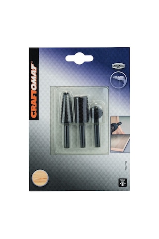 Craftomat Ahşap Raspa Seti 16-16-16-7x61 Mm