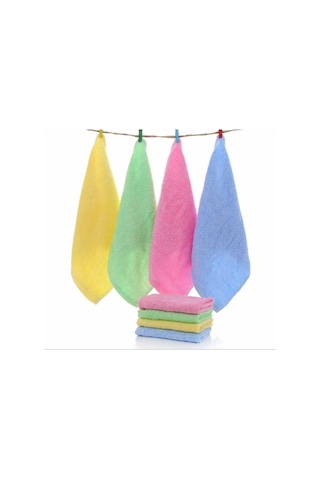 Mikrofiber Temizlik Bezi Genel Temizlik Bezi 4 Adet Karışık