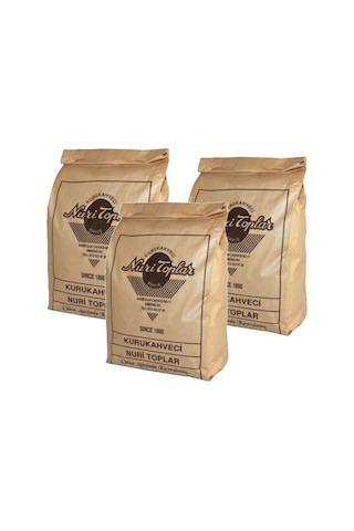 Nuri Toplar Türk Kahvesi Günlük Taze Çekim 3x250 Gram Nuri Toplar Türk Kahvesi Günlük Taze Çekim 3x250 Gram