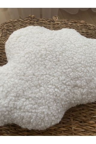Teddy Bulut Yastık Beyaz Bebek/çocuk Dekoratif Yastık