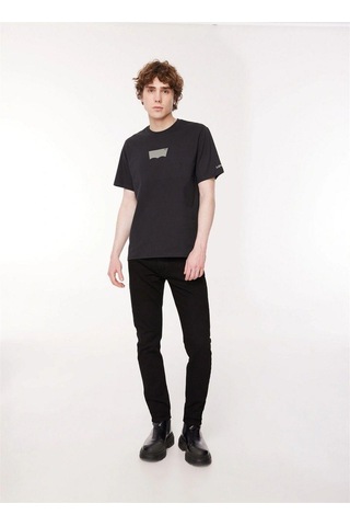 Levi's Levis Bisiklet Yaka Siyah Erkek %100 Pamuk T-shirt A2082-0147-2559 Siyah