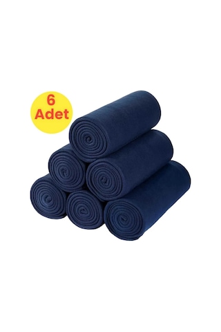 Tezzgelsin Cafe Restaurant 1,.kalite Polar Şal 6 Adet 70 X 180 Cm Lacivert