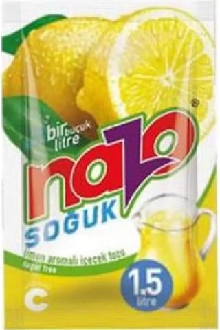 Nazo Limon Aromalı Içecek Tozu 9 Gr 24'lü 9 G