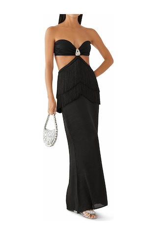 Baobab Swimwear Dua Straplez Maxi Elbise Siyah