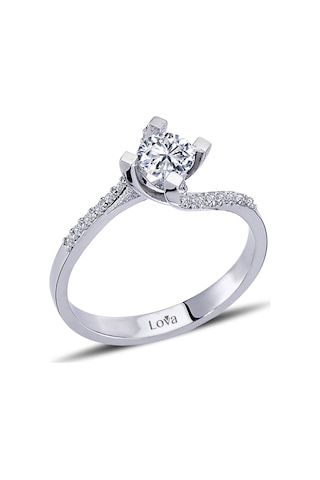 Lova Toplam 0,60 Karat Pırlanta Tektaş Yüzük - 1070055