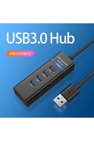 Usb 3.0 To 4 Port Usb Çoklayıcı High Speed Hub 30cm Kablo