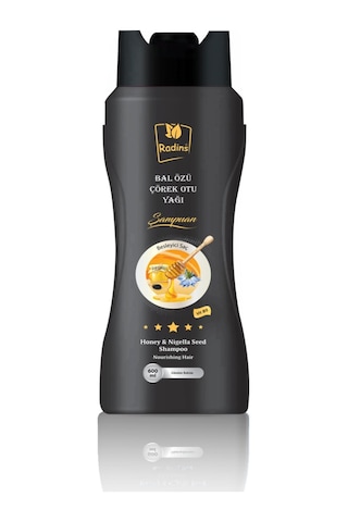 Radins Bal Özü Çörek Otu Yağı Şampuanı 600 ML Radins Bal Özü Çörek Otu Yağı Şampuanı 600 ML
