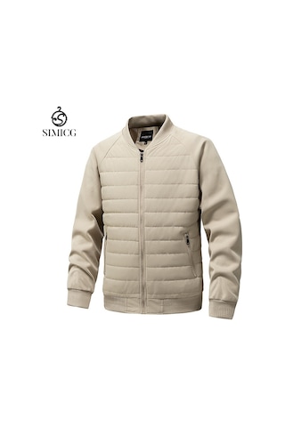 Yeni Kışlık Hafif Lüks Üst Düzey Erkek Günlük Ceket Haki