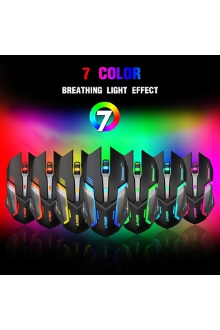 Novahub Kablosuz G859 Fare - Sessiz, 3 Dpı, Nefes Işığı, Bt 5.0/2.4g G859