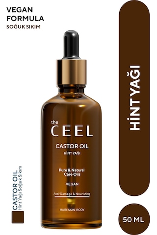 The Ceel Saf Hint Yağı Castor Oil Soğuk Sıkım 50 ml